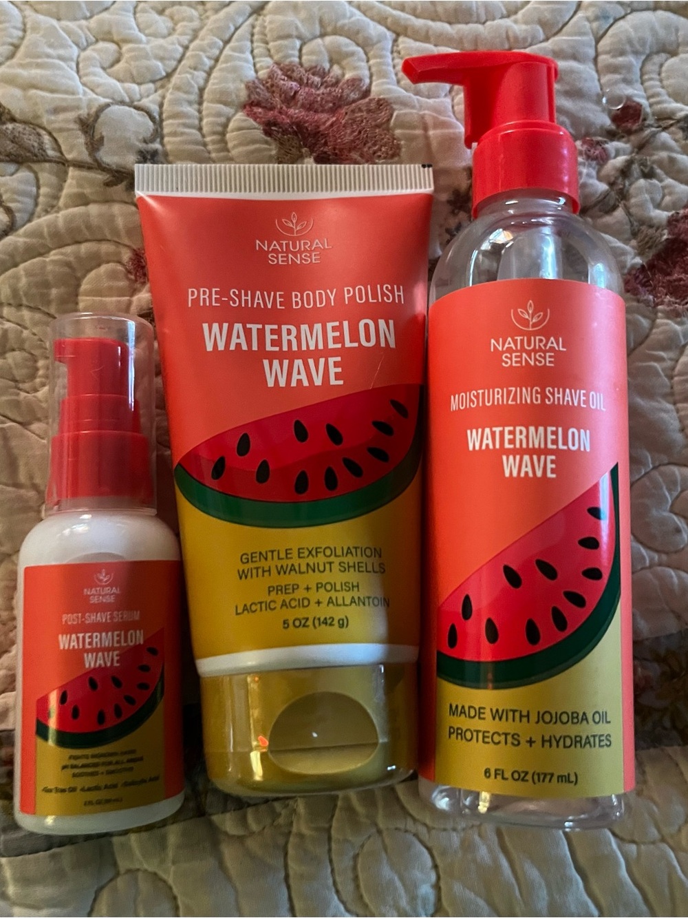 Natural Sense Watermelon Wave Shave Care 3-Piece Set – NEW